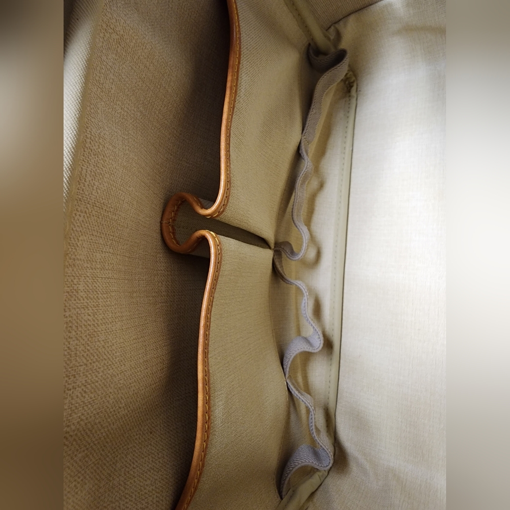 Louis Vuitton Brown Monogram Canvas Top Handle Satchel with Tan Leather Trim - Picture 15 of 16